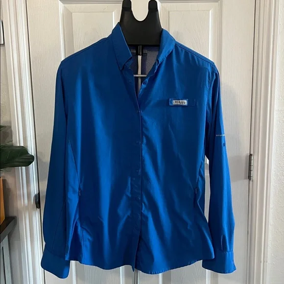 Columbia OMNI SHADE women’s size XL blue - Picture 1 of 16